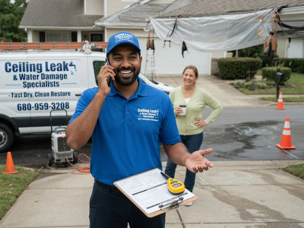 Ceiling Leak Cleanup Brookeland, TX FAQs